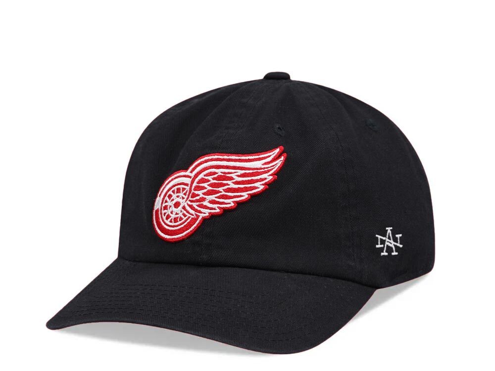 American Needle Detroit Red Wings Black Ballpark Dadhat Strapback Cap